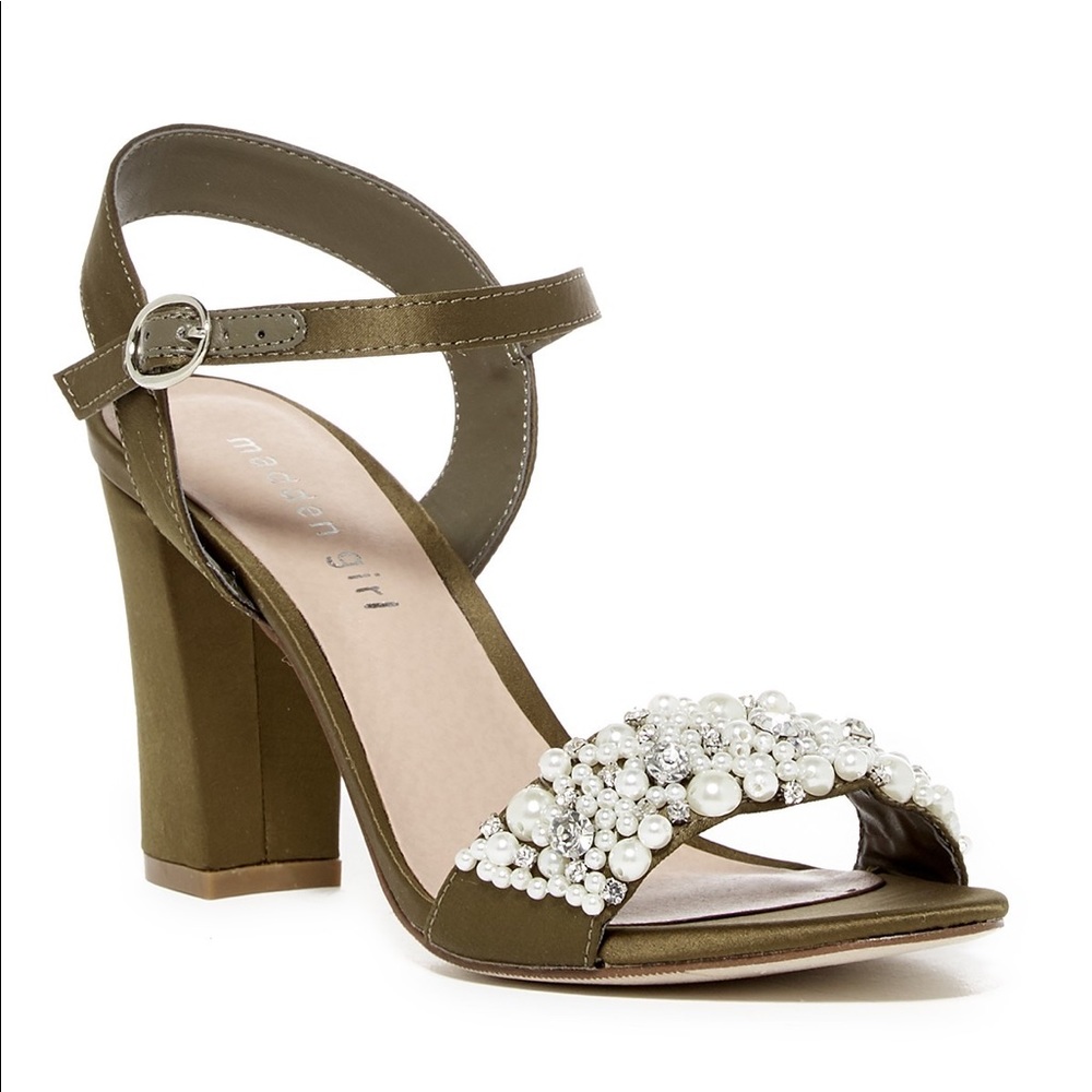 Madden Girl Crystal/Pearl Embellished Sandal